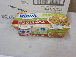 lot 75 image: 8 - 8 oz Minute Organic White and Red Quinoa best date 092023