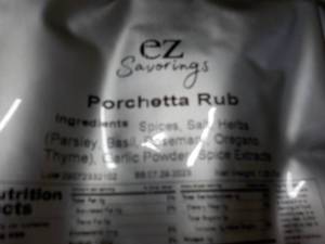 lot 118 image: 85 packets EZ Savorings Porchetta Rub