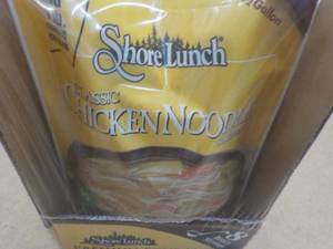 lot 119 image: 6 Shorelunch Chicken Noodle Soup Mixes Best By 08302023