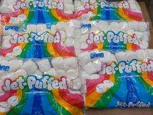 lot 127 image: 6 Bags Jet Puffed Marshmallows 12 oz bags Best By Oct 2023