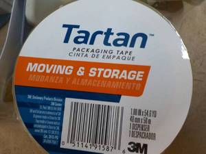 lot 180 image: 3 Tartan Packaging Tape and Dispensers