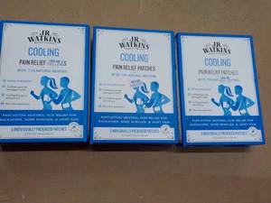 lot 190 image: 3 JR Watkins Pain Relief Patches...