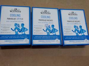 lot 191 image: 3 JR Watkins Pain Relief Patches...
