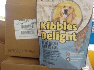 lot 193 image: 10 - 14 oz Bags Kibbles Delight Dog Food