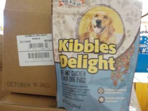 lot 195 image: 10 - 14 oz Bags Kibbles Delight Dog Food