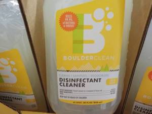 lot 200 image: 12 Boulder Clean Disinfect Cleaner Spray Bottles