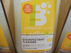 lot 201 image: 12 Boulder Clean Disinfect Cleaner Spray Bottles