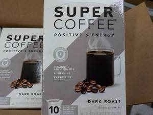 lot 287 image: 60 K cups Super Coffee Dark Roast Positive Energy