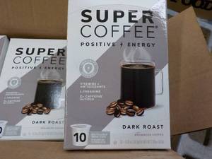 lot 288 image: 60 K cups Super Coffee Dark Roast Positive Energy
