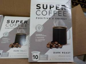 lot 291 image: 60 K cups Super Coffee Dark Roast Positive Energy