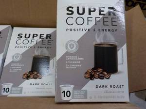 lot 293 image: 60 K cups Super Coffee Dark Roast Positive Energy