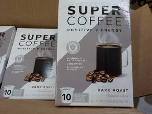 lot 294 image: 60 K cups Super Coffee Dark Roast Positive Energy