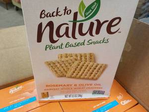 lot 295 image: 12 Back to Nature Rosemary and Olive Oil Snacks Best By 04072023