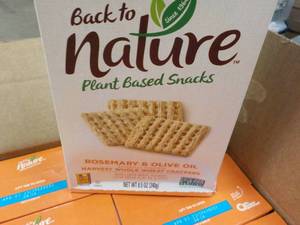 lot 297 image: 12 Back to Nature Rosemary and Olive Oil Snacks Best By 04072023