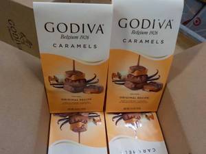 lot 304 image: 6 pkgs Godiva Caramels- best date 102023
