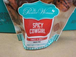 lot 325 image: 8 - 7 oz Bags The Pioneer Women Spicy Cowgirl Snack Mix best date 09022023