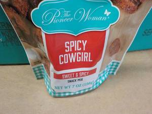 lot 327 image: 8 - 7 oz Bags The Pioneer Women Spicy Cowgirl Snack Mix best date 09022023