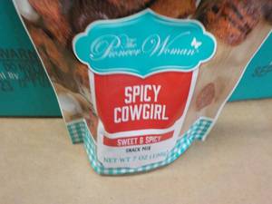 lot 331 image: 8 - 7 oz Bags The Pioneer Women Spicy Cowgirl Snack Mix best date 09022023