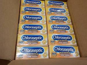lot 336 image: 12 Boxes Chlo aseptic Warming Sore Throat Lozenges