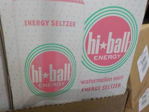 lot 341 image: 6 - 4 packs Hi Ball Watermelon Mint Energy Seltzer Best By 092024