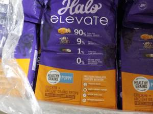 lot 362 image: 20 lb. Bag Halo Elevate Puppy Food...