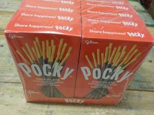 lot 378 image: 10 pkgs Pocky Chocolate Cream Covered Biscuit Sticks