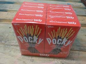 lot 379 image: 10 pkgs Pocky Chocolate Cream Covered Biscuit Sticks