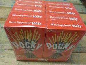 lot 380 image: 10 pkgs Pocky Chocolate Cream Covered Biscuit Sticks