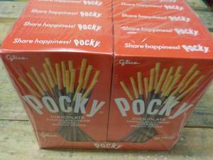 lot 383 image: 10 pkgs Pocky Chocolate Cream Covered Biscuit Sticks