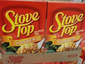lot 390 image: 12 Boxes Stove Top Chicken Stuffing Mix best date 052024