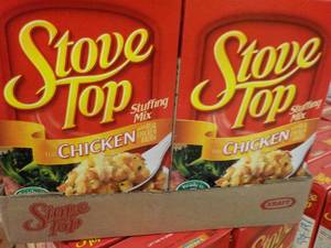 lot 391 image: 12 Boxes Stove Top Chicken Stuffing Mix best date 052024