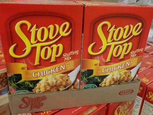 lot 393 image: 12 Boxes Stove Top Chicken Stuffing Mix best date 052024