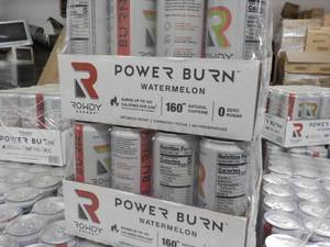 lot 414 image: 2 - 12 packs Power Burn Watermelon Rowdy Energy Drink