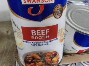 lot 430 image: 24 cans Swansons Beef Broth...