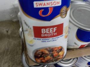 lot 431 image: 24 cans Swansons Beef Broth...