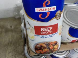 lot 432 image: 24 cans Swansons Beef Broth...