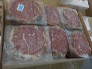 lot 443 image: K 10.5 lb. Box Angus Chuck Ground Beef Patties