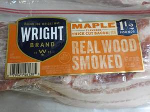 lot 462 image: G 2 - 24 oz Frozen Pkgs Maple Real Wood Smoked Bacon