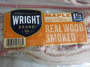 lot 463 image: G 2 - 24 oz Frozen Pkgs Maple Real Wood Smoked Bacon