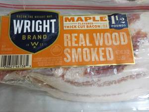 lot 465 image: G 2 - 24 oz Frozen Pkgs Maple Real Wood Smoked Bacon