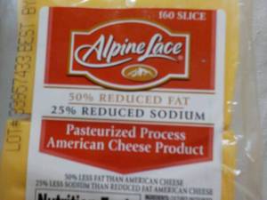 lot 486 image: 5 lb. Alpine Lace Refrigerated American Cheese Slices