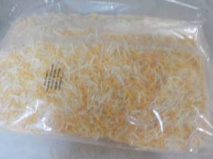lot 495 image: D 5 lb. Bag Frozen Shredded Cheese Best BY 072023