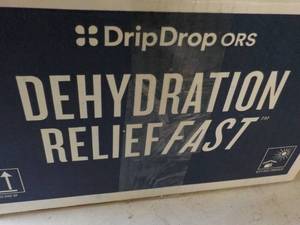 lot 541 image: 100 Drip Drop Packets Dehydration Relief Fast Lemon