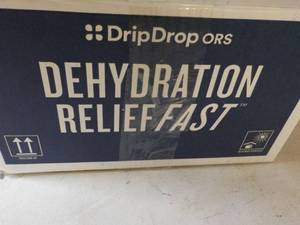 lot 543 image: 100 Drip Drop Packets Dehydration Relief Fast Lemon