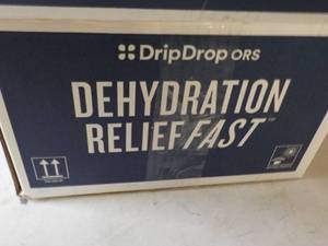 lot 545 image: 100 Drip Drop Packets Dehydration Relief Fast Lemon