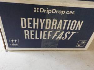 lot 546 image: 100 Drip Drop Packets Dehydration Relief Fast Lemon