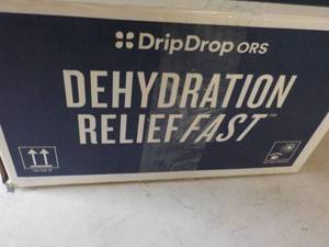 lot 547 image: 100 Drip Drop Packets Dehydration Relief Fast Lemon