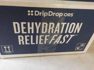lot 549 image: 100 Drip Drop Packets Dehydration Relief Fast Lemon