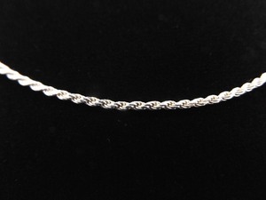 .925 Sterling Silver Rope Necklace