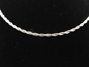 .925 Sterling Silver Rope Necklace